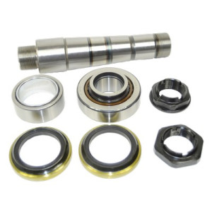 King pin set without roller bearing