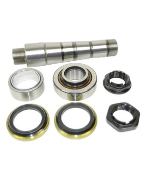 King pin set without roller bearing