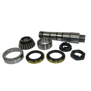 King pin set with roller bearing