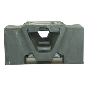 Engine mounting with metal plate and 4 holes