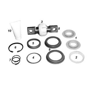 Repair kit trailing arm with ball