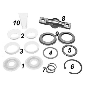 Repair kit axle rod with ball bolt