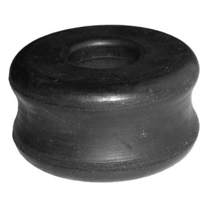 Rubber bearing, shock absorber