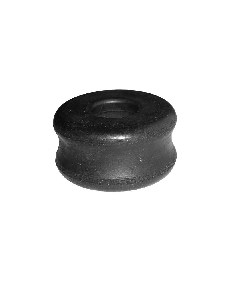 Rubber bearing, shock absorber