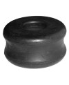 Rubber bearing, shock absorber