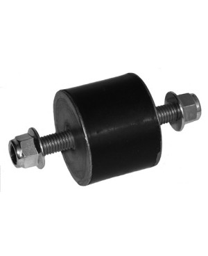 Rubber buffer with lock nuts