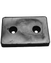 Rubber metal pad