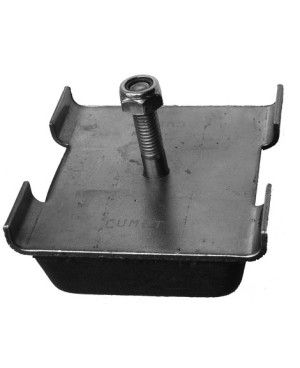 Rubber metal pad with bolt