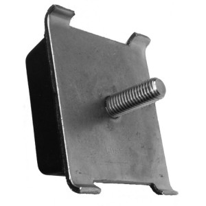 Rubber metal pad with bolt