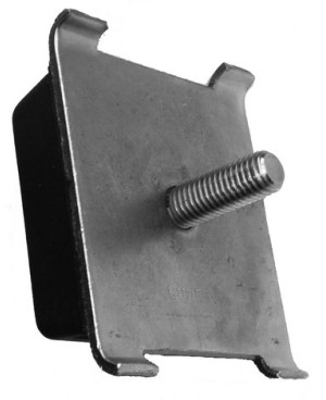 Rubber metal pad with bolt