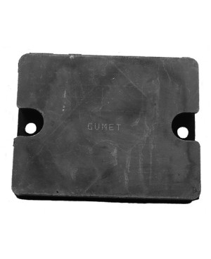 Rubber metal pad