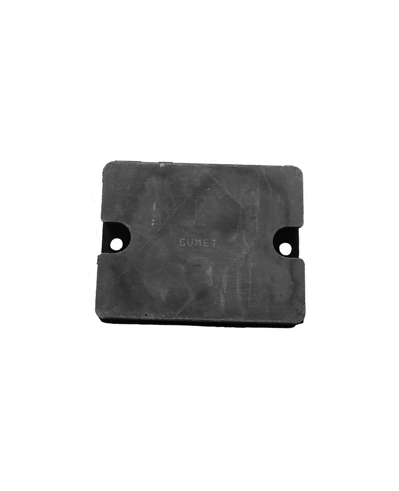 Rubber metal pad