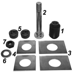 Repair kit for trailling arm