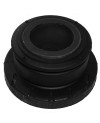 Rubber slide bearing for driver cabin