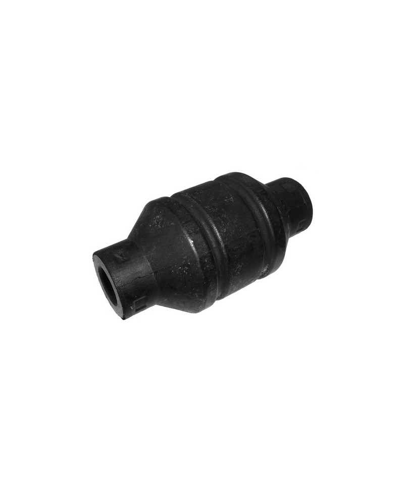 Rubber metal bushing, shock absorber