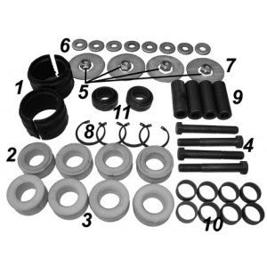 Repair kit stabilizer, rear