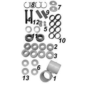 Repair kit stabilizer, rear