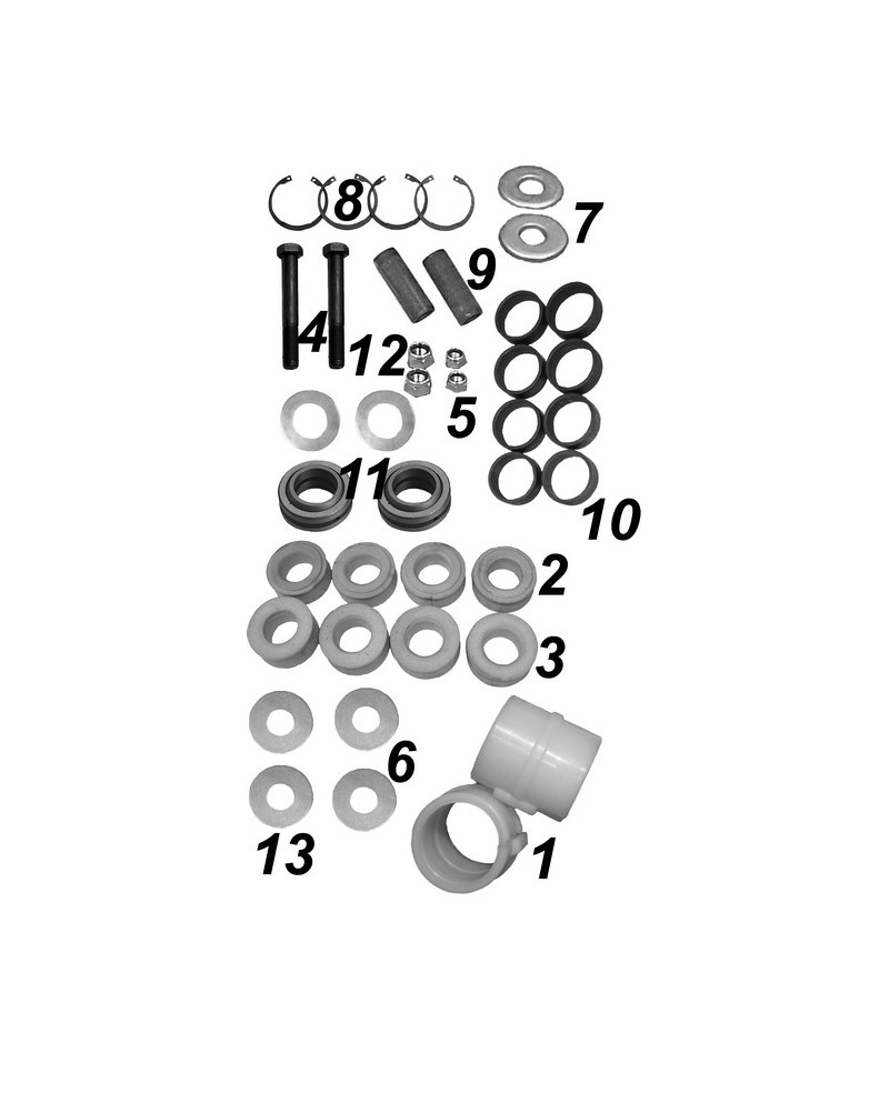 Repair kit stabilizer, rear