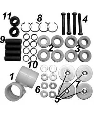 Repair kit stabilizer, rear