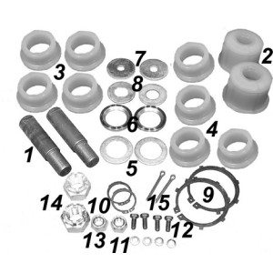 Repair kit stabilizer, rear