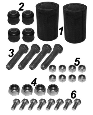 Repair kit stabilizer, rear