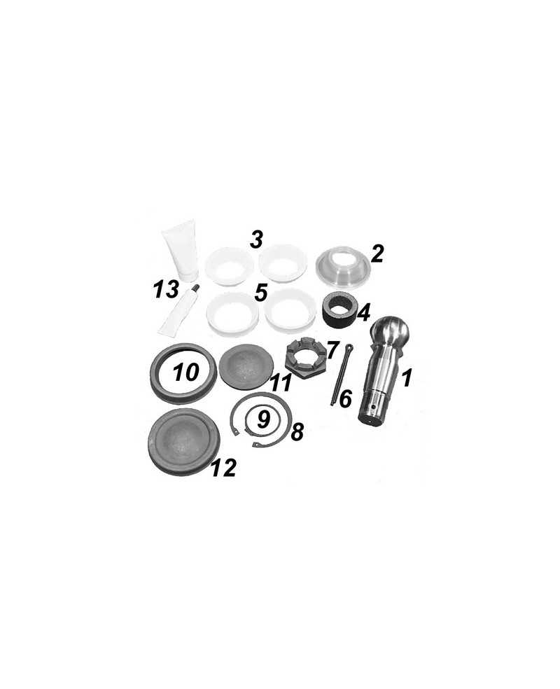 Repair kit axle rod with ball bolt