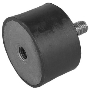 Rubber metal buffer for exhaust