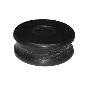 Rubber bushing, shock absorber