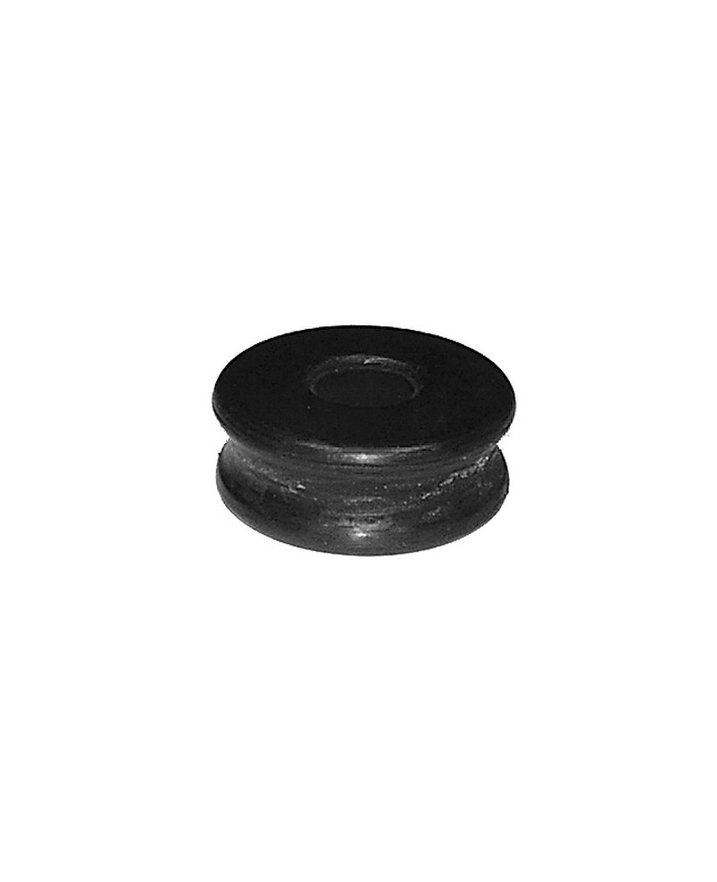 Rubber bushing, shock absorber