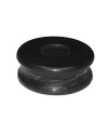 Rubber bushing, shock absorber